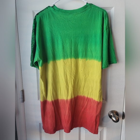 Disney Authentic Park Tri Color Short Sleeve Crew Neck SZ L All Over Front Print - Picture 2 of 10